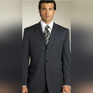 Haggar Men's Black Label Gray Blazer Sports Jacket Size 44L. NWOT